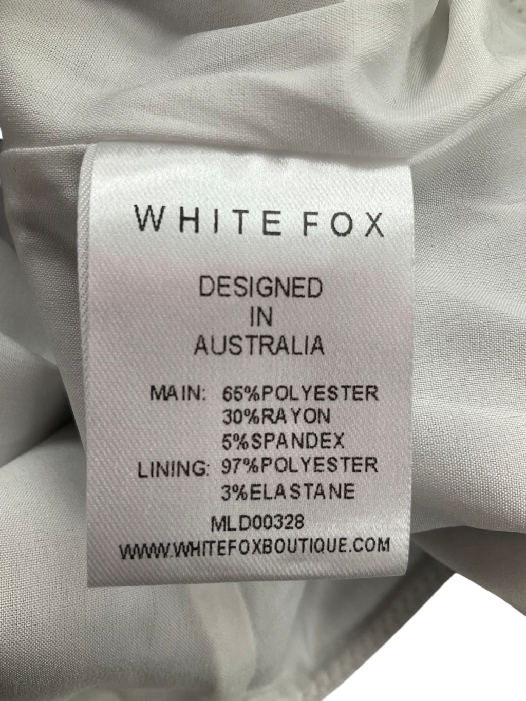 White Fox Beige Met Steps Bustier UK XXS