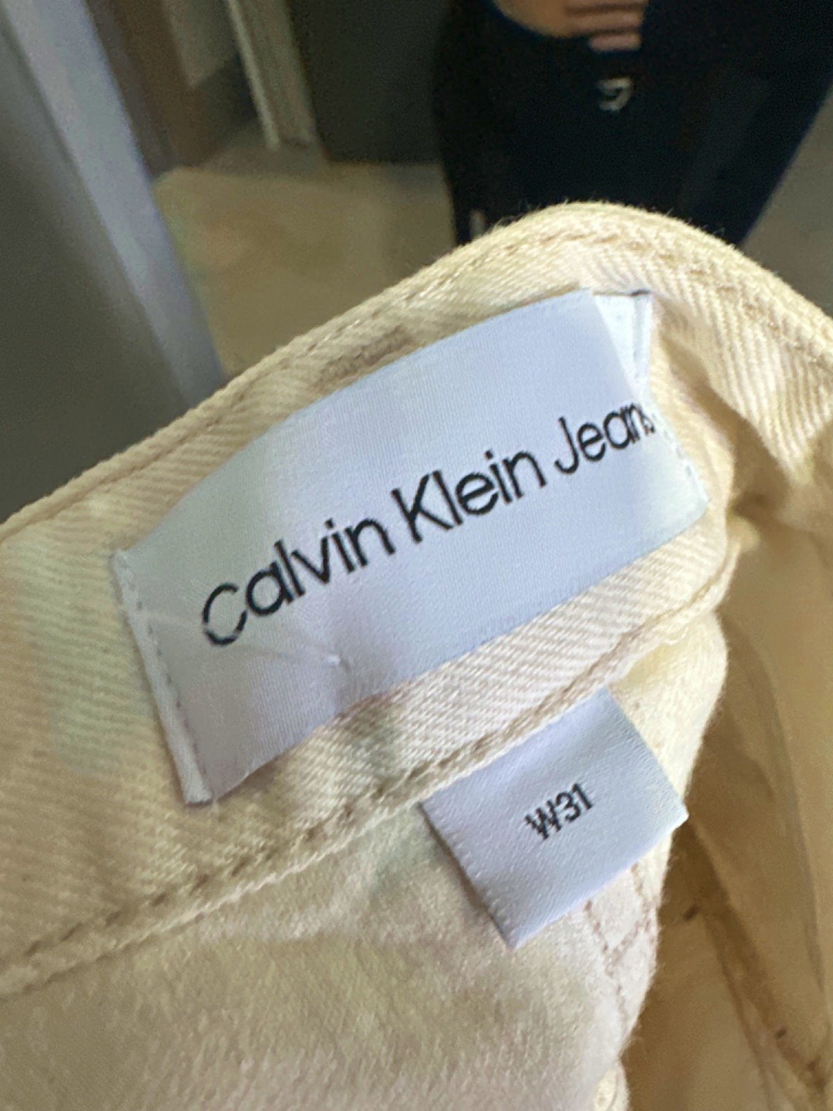 Calvin Klein Jeans White Carpenter Trousers W31