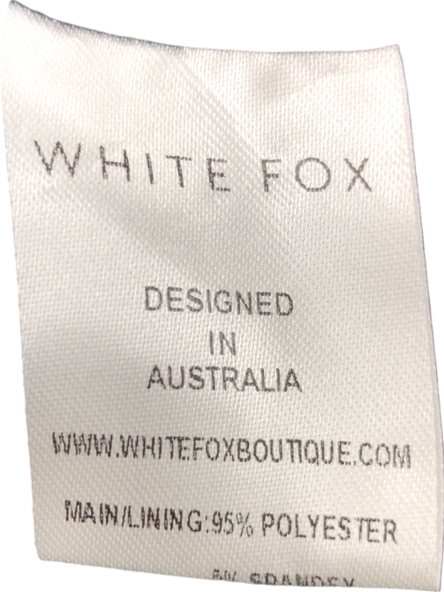 White Fox Black Halter Neck Mini Dress UK XS