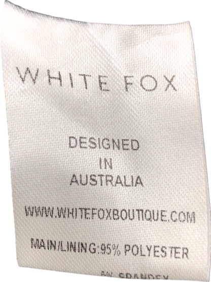 White Fox Black Halter Neck Mini Dress UK XS