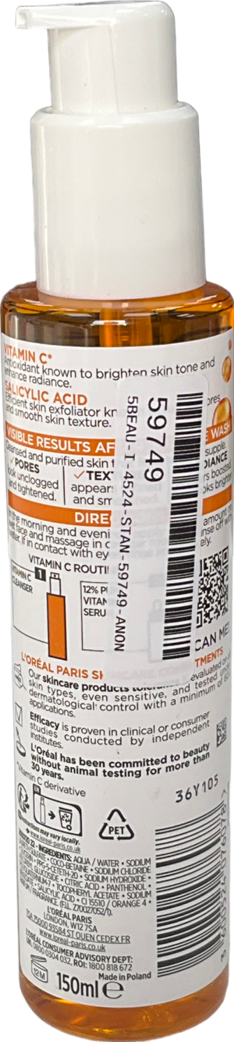 loreal Revitalift Clinical Vitamin C Cleanser 150