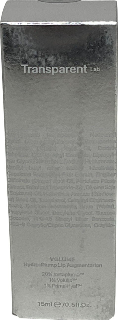 transparent Volume Hydrating Lip Plumping Treatment 15ml