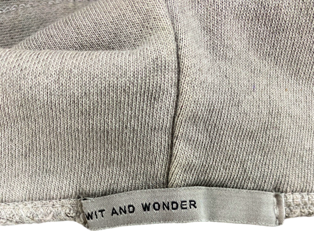 Wit and Wonder Grey Zip-Up Hoodie UK M