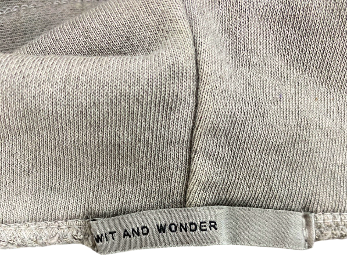 Wit and Wonder Grey Zip-Up Hoodie UK M