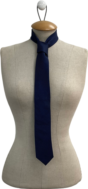 Bar III Blue Spotted Silk Tie One Size