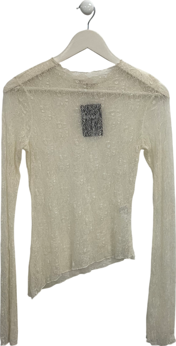 Meshki Cream Riley Lace Top UK XS
