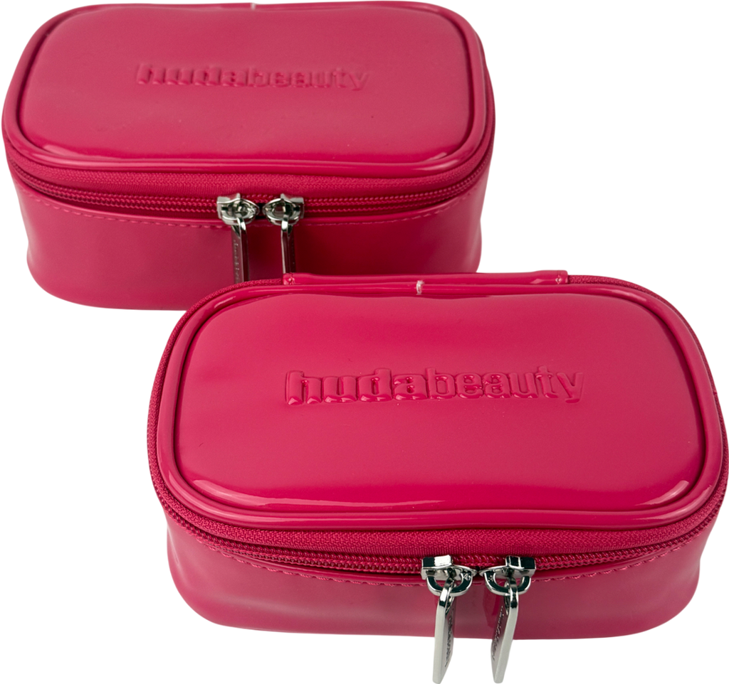 Huda Beauty Pink Medium And Small Bag Up Bag