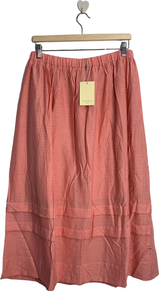 Jovonna London AVEENA Pink Midi Skirt UK XL