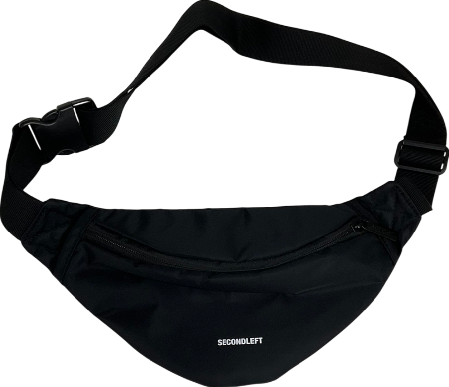 second left Black Side Bag One Size