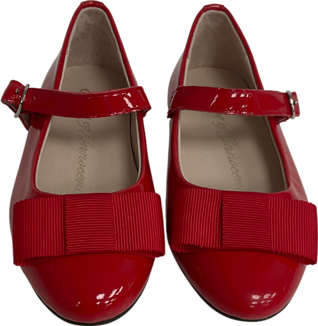 Age of innocence Ellen Red Bow front shoesUK 5.5 EU 22 👼