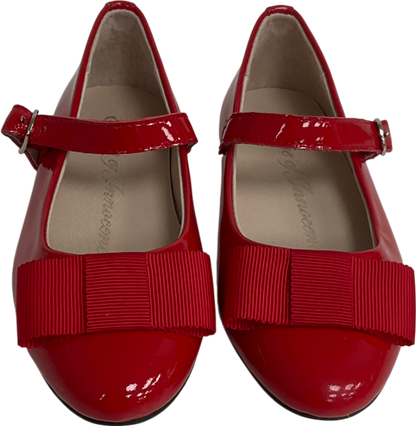 Age of innocence Ellen Red Bow front shoesUK 5.5 EU 22 👼