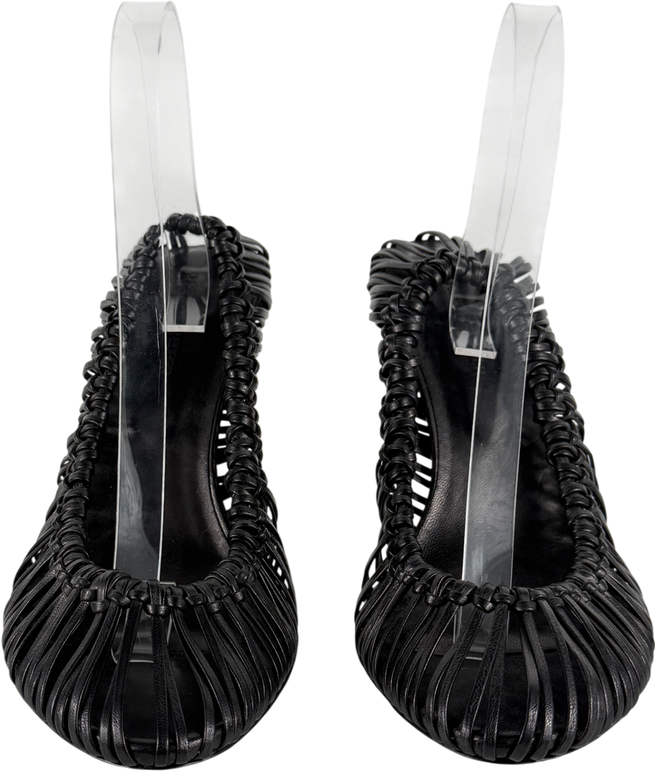 Christopher Esber Black Leather Heels UK 6 EU 39 👠