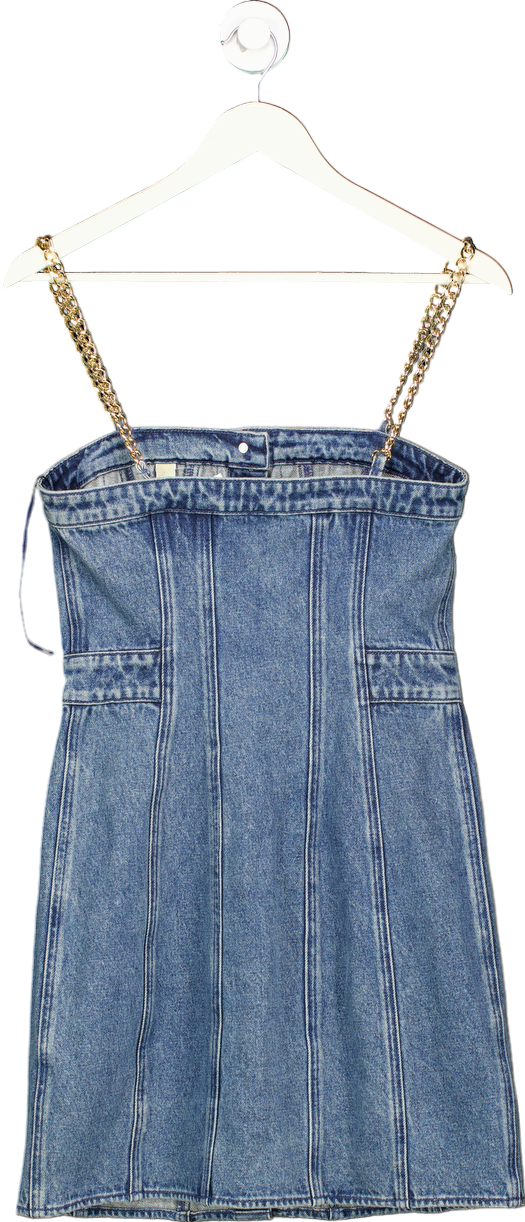 Michael Kors Blue Denim Mini Dress UK XS