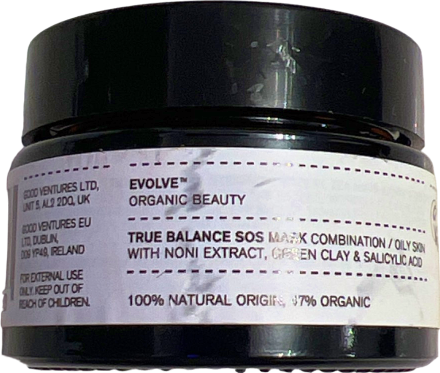 Evolve Organic Beauty True Balance SOS Mask Combination/Oily Skin 30ml