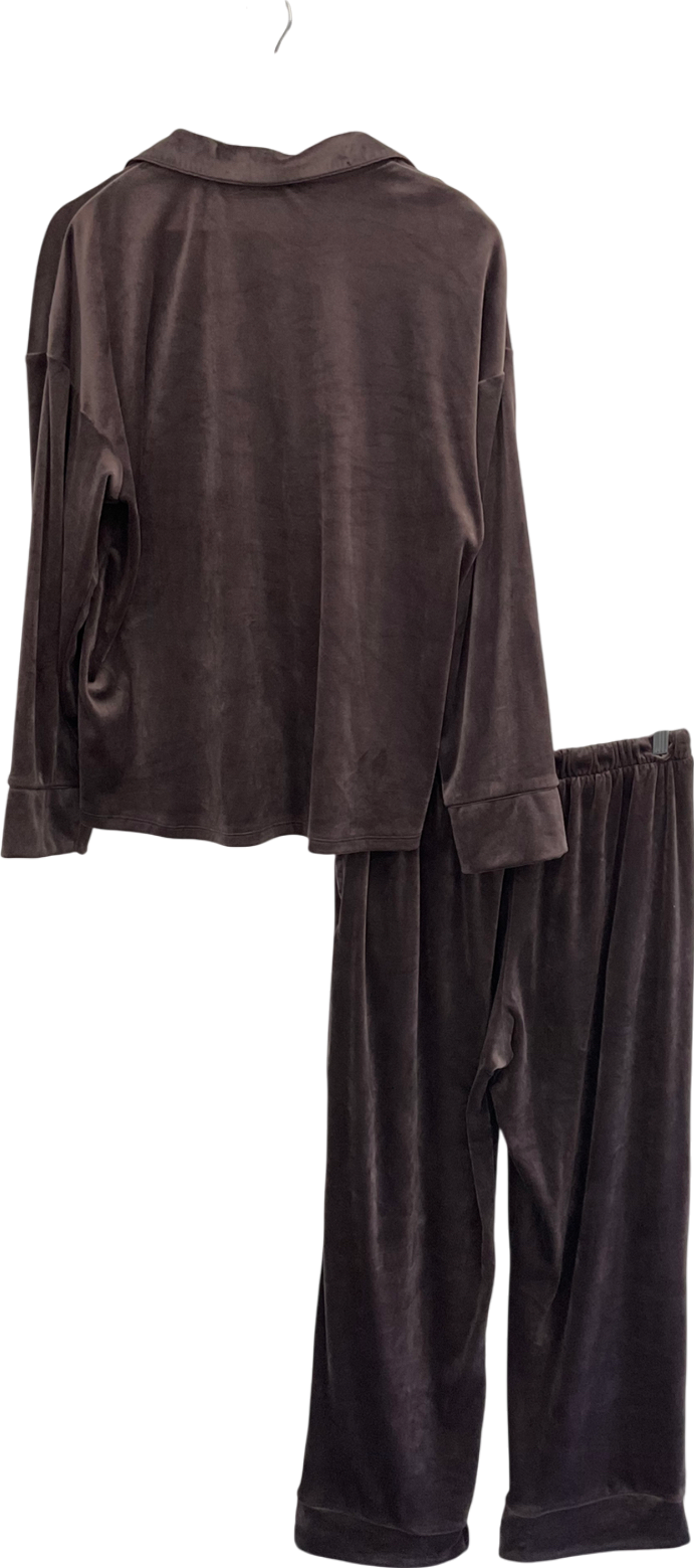 Primark Purple Soft Button Through Pyjama Set UK M