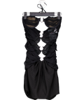 God Save Queens Black Blair Mini Dress UK S