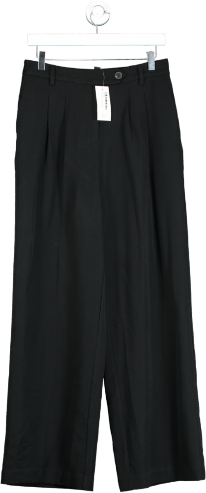 New Look Black Wide Leg Trousers UK 12