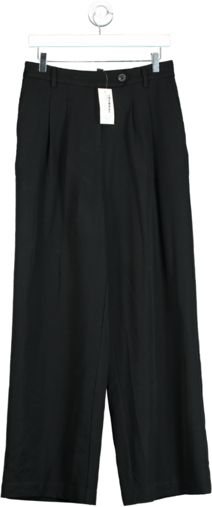 New Look Black Wide Leg Trousers UK 12