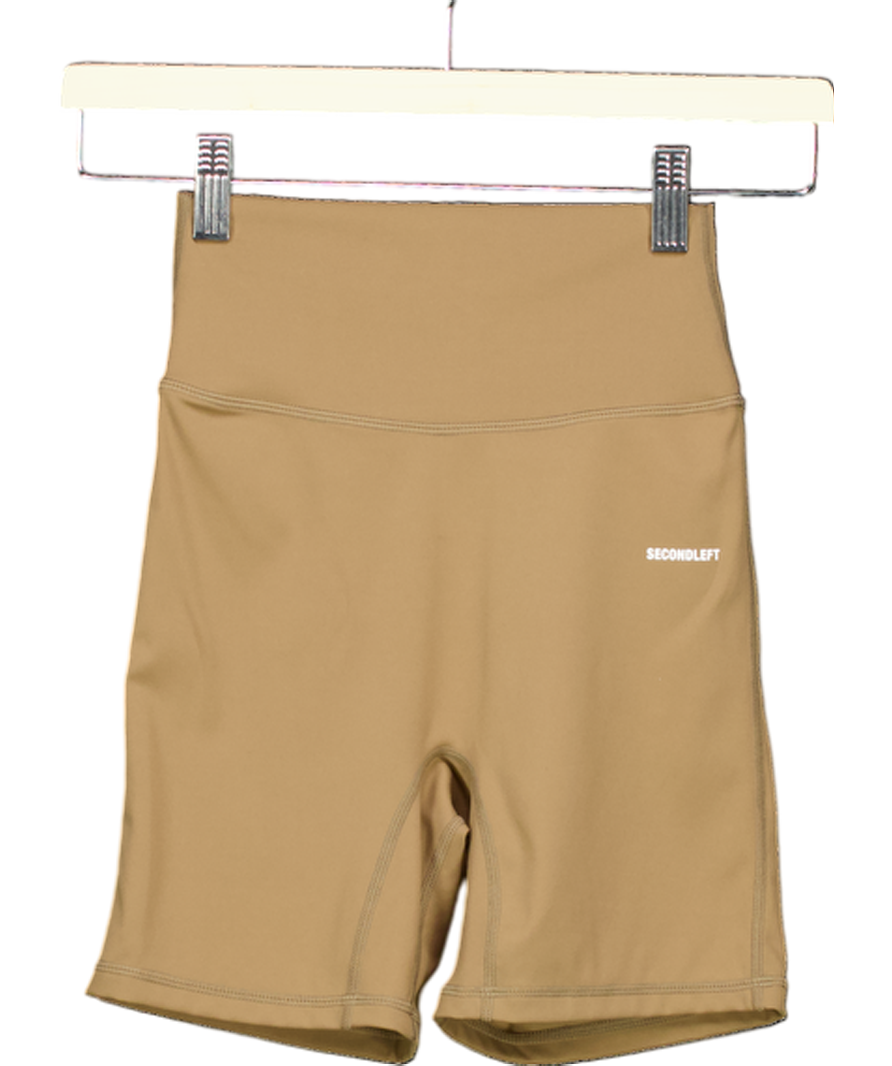 Secondleft Brown Nandex Midlength Biker Short UK XS
