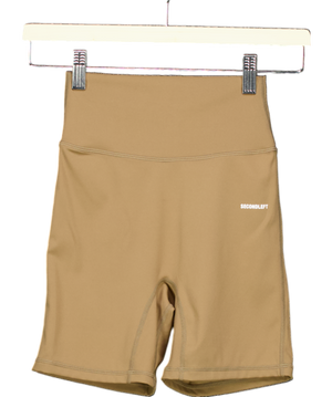 Secondleft Brown Nandex Midlength Biker Short UK XS