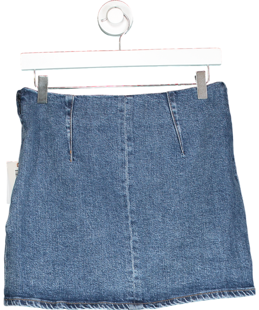 Good American Blue Denim Mini Skirt W27
