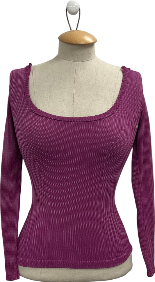 Free People Purple Clean Slate Long Sleeve Top UK M