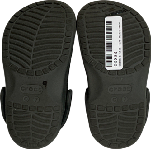 Crocs Grey Classic Clog Toddler Sandals UK 7 EU 24 👼