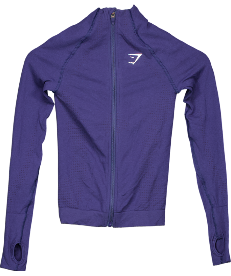 gymshark Blue Vital Seamless Tight Tracktop UK XS