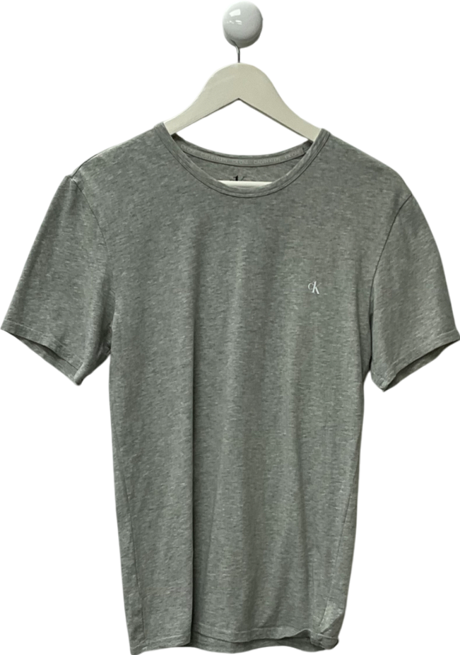 Calvin Klein Grey Crew Neck T-shirt UK S