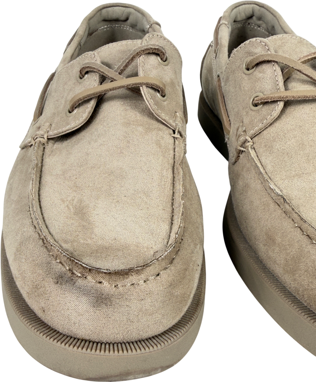 H&M Beige Deck Shoes UK 10 EU 44 👞