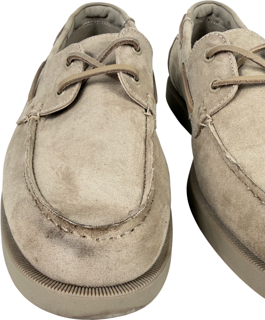 H&M Beige Deck Shoes UK 10 EU 44 👞