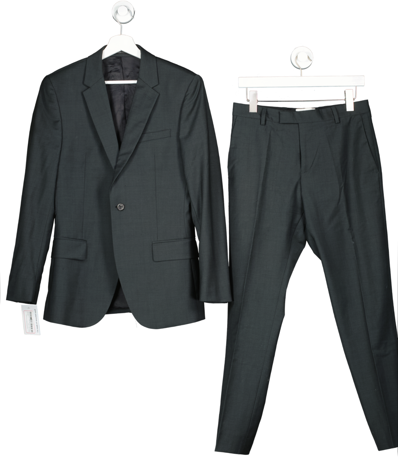 REISS Grey Single Breasted Blazer And Trousers UK S