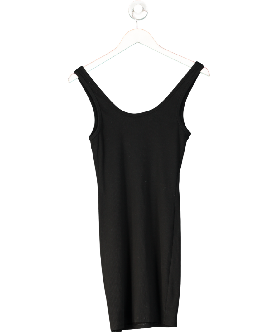 ZARA Black Ribbed Sleeves Mini Dress UK M