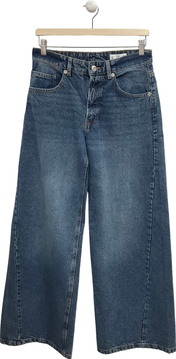 Lefties Blue Wide Leg Jeans UK 8