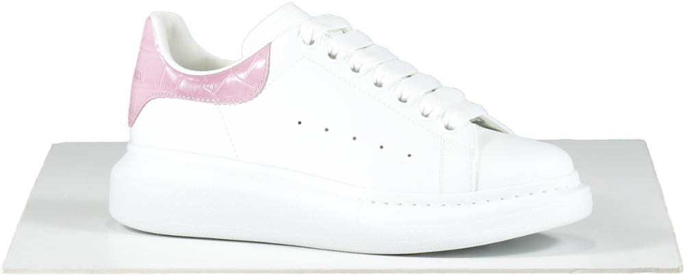 Alexander McQueen White / Antique pink Oversized Low-top logo Sneakers UK 3.5 EU 36.5 👠