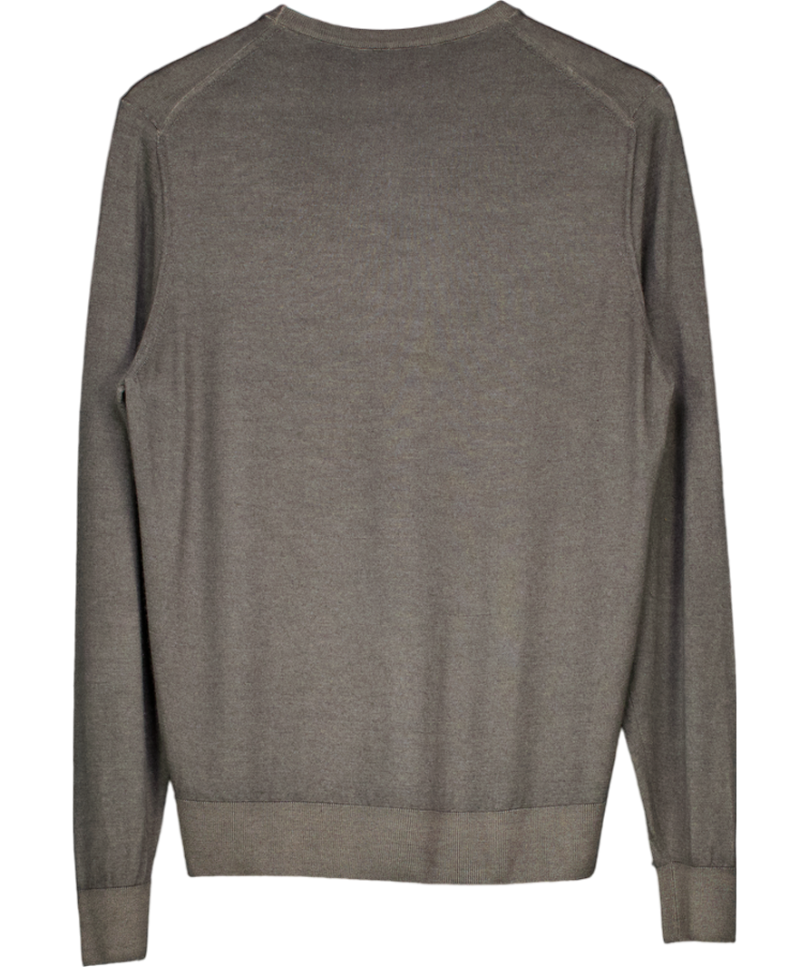 falconeri Green Round-neck Ultrafine Cashmere Jumper UK M