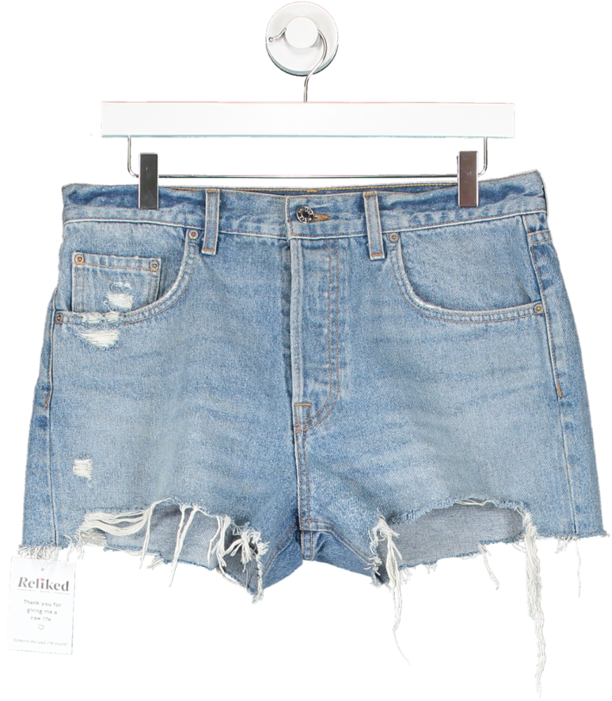 grlfrnd Blue Jean Shorts UK S