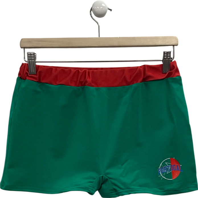 PrettyLittleThing Green Portugal Mini Beach Shorts UK M