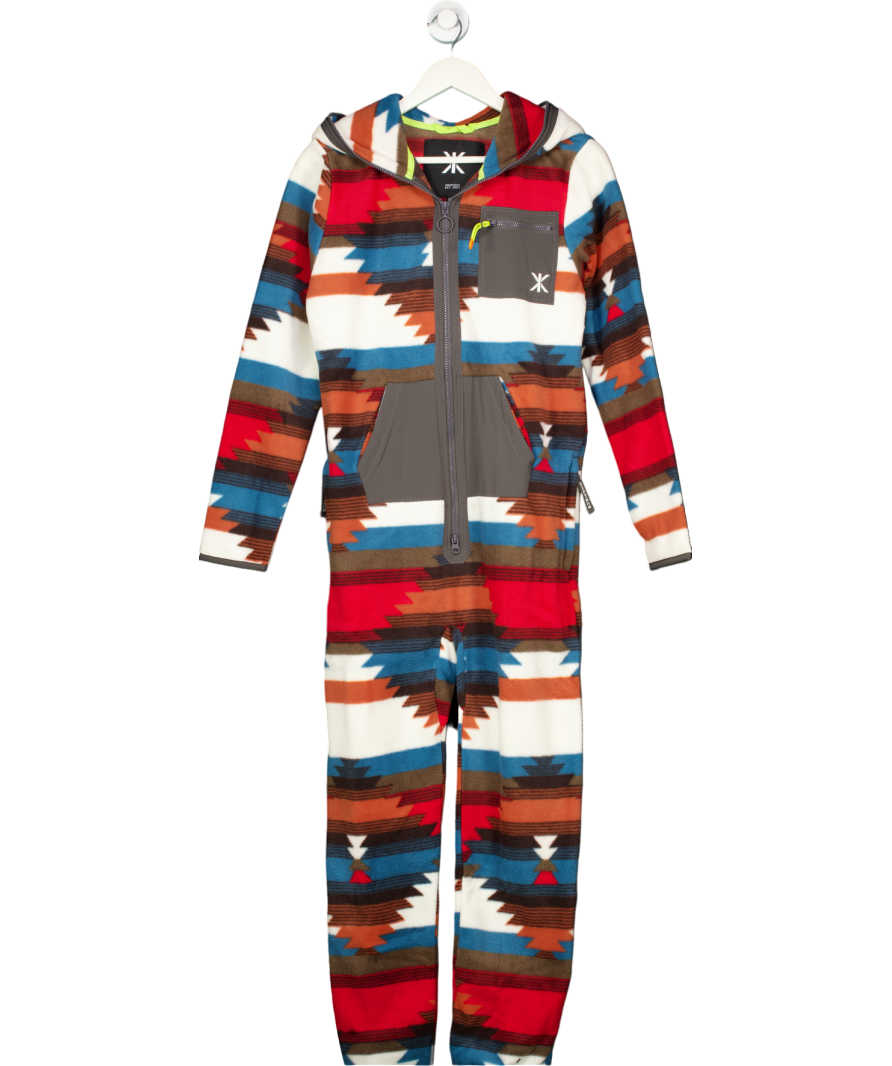 Onepiece Multicoloured Aztec Fleece Zip Up Onesie UK XS