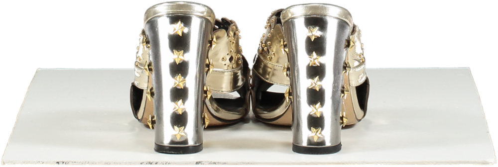 Havva Metallic Embellished Heeled Sandals UK 5 EU 38 👠