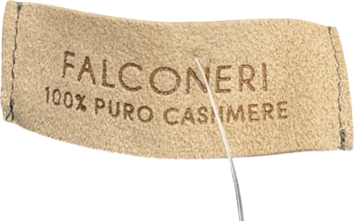 falconeri Green Round-neck Ultrafine Cashmere Jumper UK M