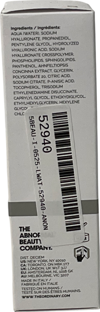 The Ordinary Hyaluronic Acid 2% + B5 - Serum 30ml