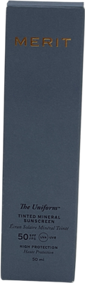 merit The Uniform Tinted Mineral Sunscreen Spf 50 50ml