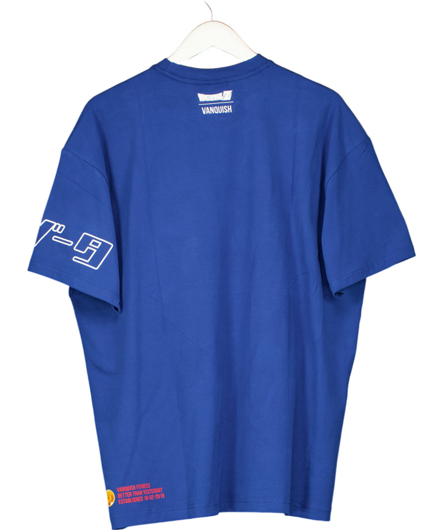 Vanquish Blue Dbz Cs Vegeta Oversized T Shirt UK M