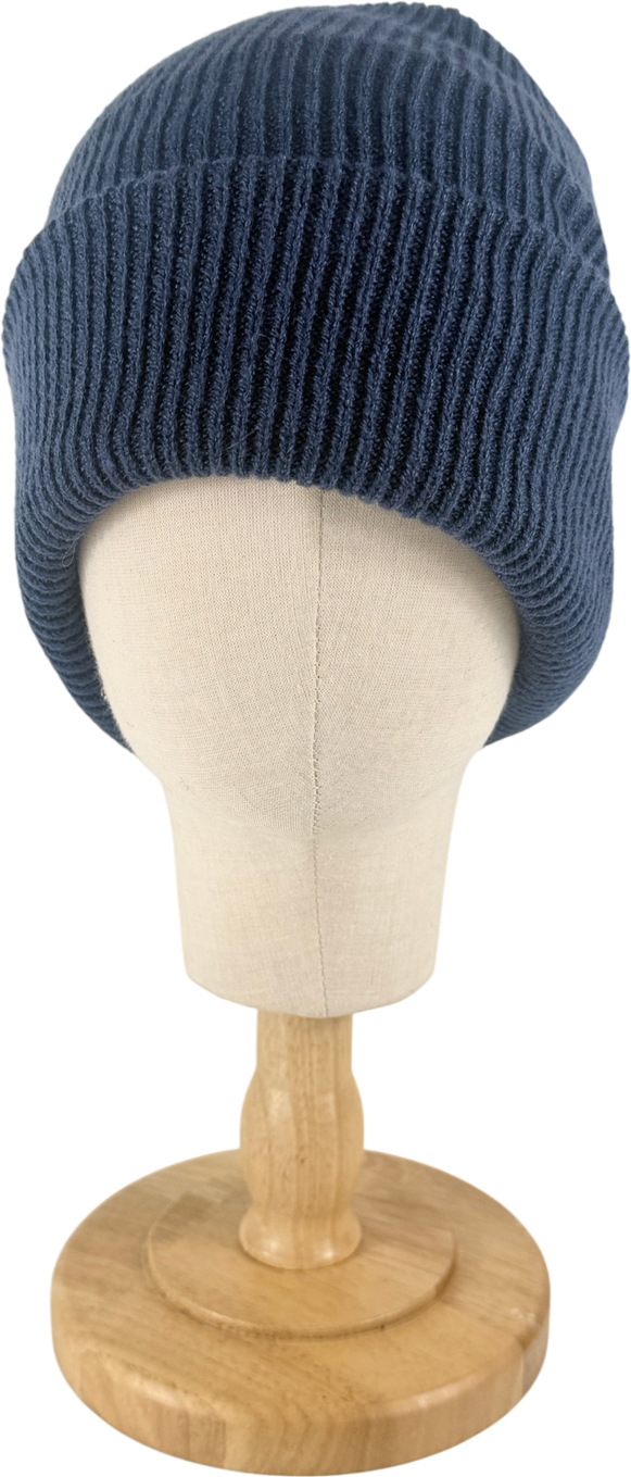 Nike Blue Ribbed Peak Beanie