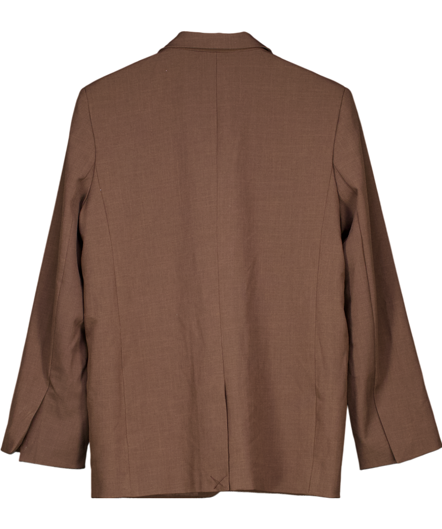 NA-KD Brown Oversized Tailored Blazer Eu 38 UK M