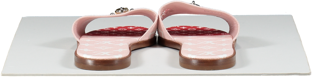 Louis Vuitton Pink Giant Monogram Lock It Mule Sandals UK 5.5 EU 38.5 👠