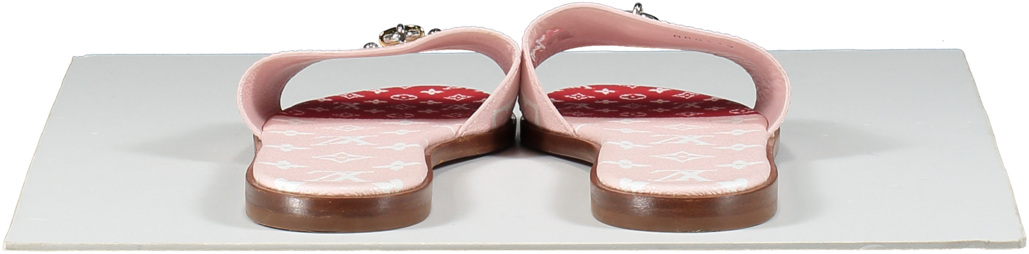 Louis Vuitton Pink Giant Monogram Lock It Mule Sandals UK 5.5 EU 38.5 👠