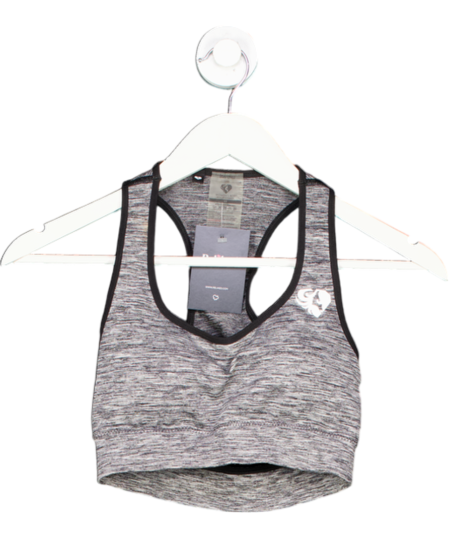 Womens Best Grey Seamless Sports Bra UK XS