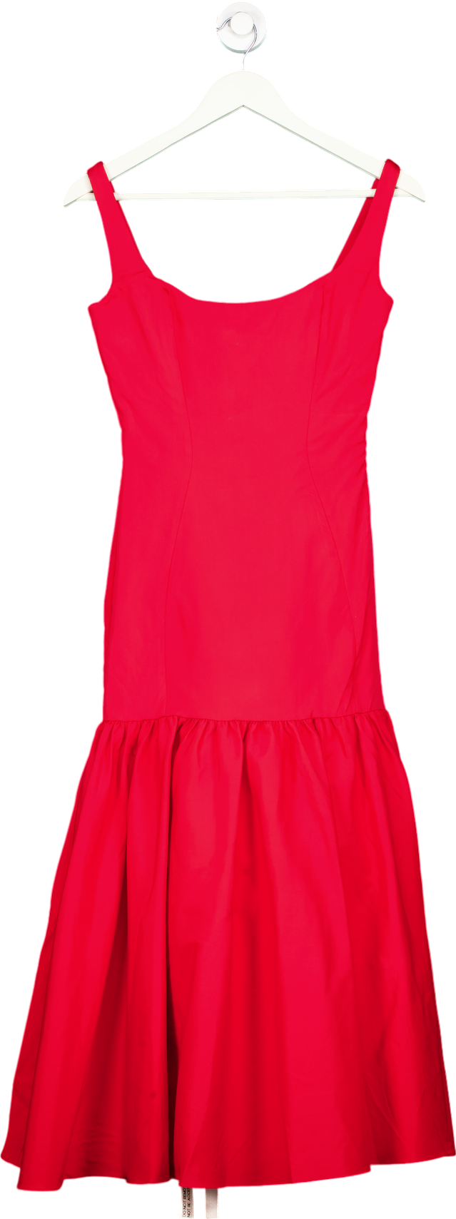 HOUSE OF CB Amore dropped-waist woven maxi dress UK S